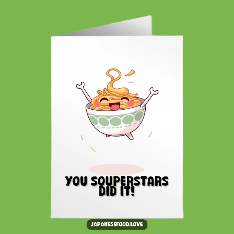 Free Printable Congrats Card: Happy Ramen Leap Downloadable