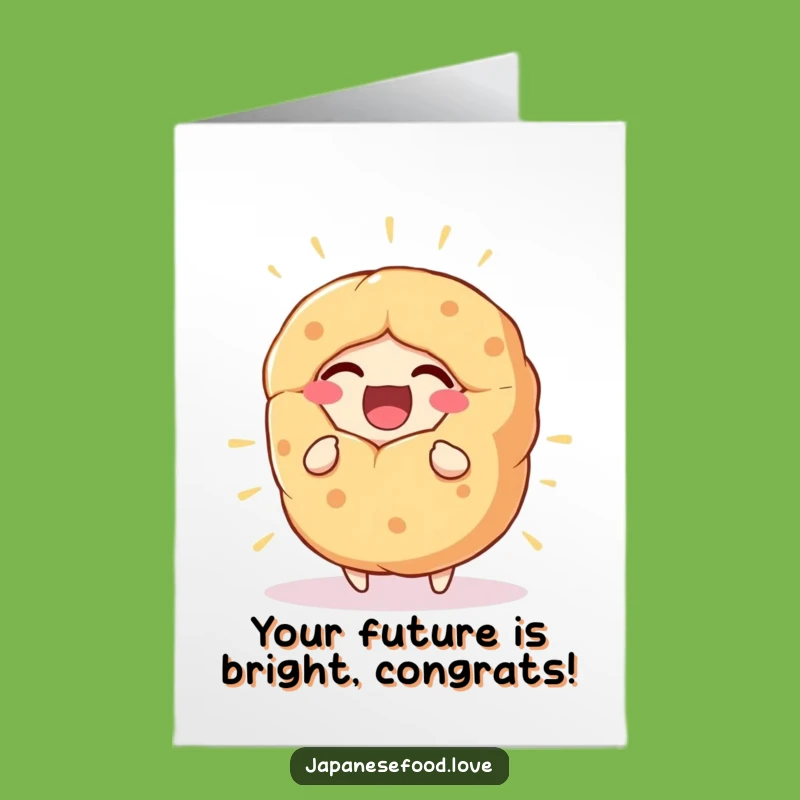 Free Printable Congrats Card: Laughing Fortune Cookie - Hilarious Downloadable Food Art