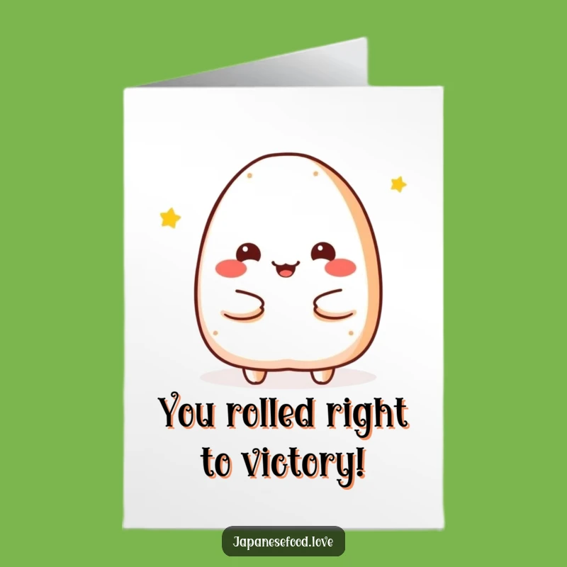 Free Printable Congratulations Card: Onigiri's Hug for Your Big Success