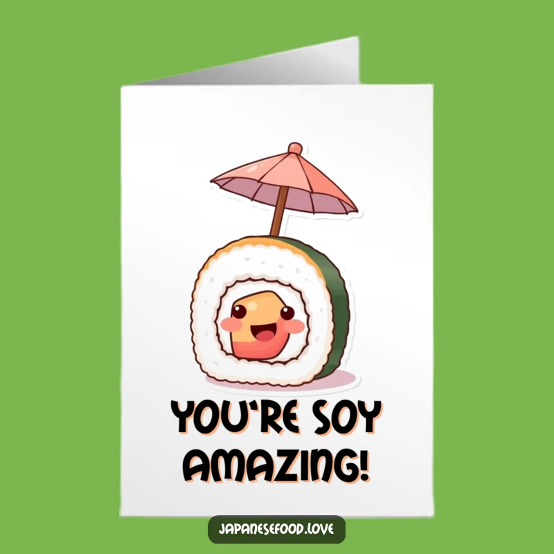 Free Printable Congratulations Card: Sushi's Sunny Congrats, Funny Downloadable Gift