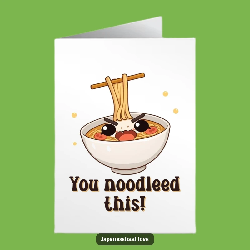 Free Printable Ramen Dive Congrats Card: Funny Foodie Achievement Downloadable