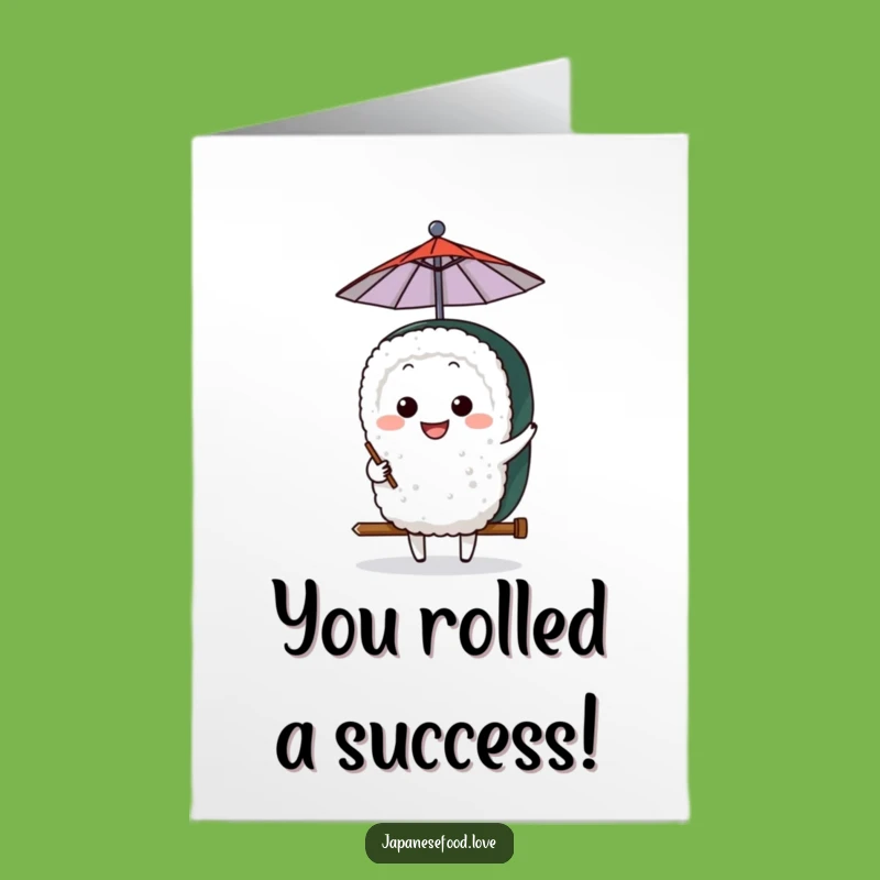 Free Printable Sushi Congrats Card: Funny Downloadable Celebration for Sushi Fans!