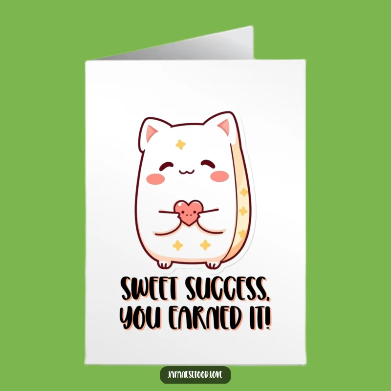 Free Printable Taiyaki Congrats Card: Celebrate Success with this Cute, Funny Downloadable Gift