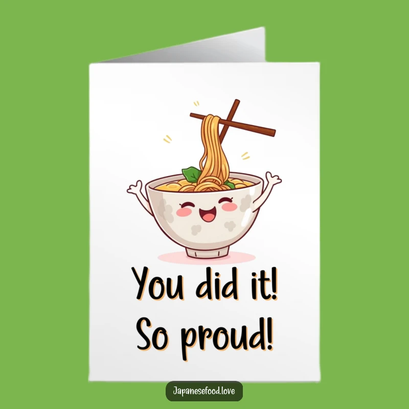 Free Printable Ramen Dance Congrats Card - Humorous Downloadable & DIY
