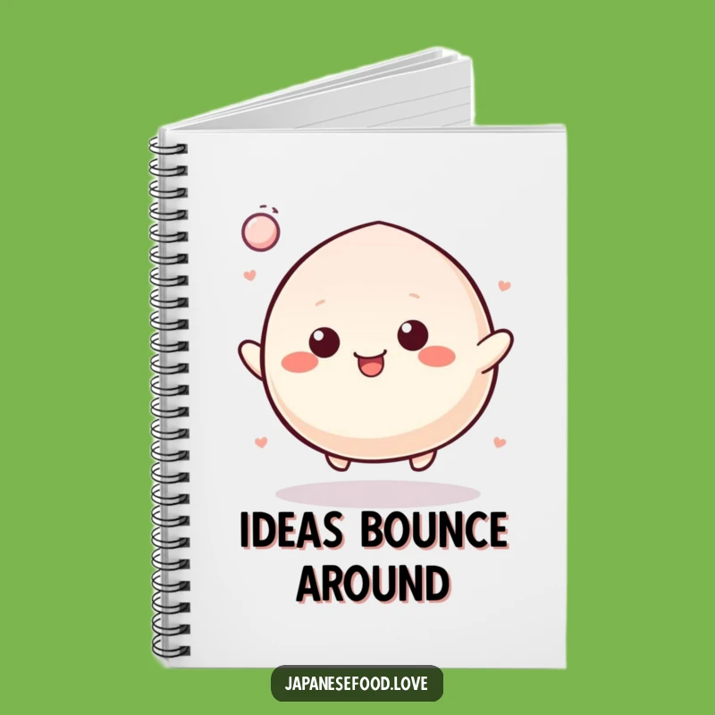Funny Bouncy Mochi Notebook: Jot Down Energetic Ideas