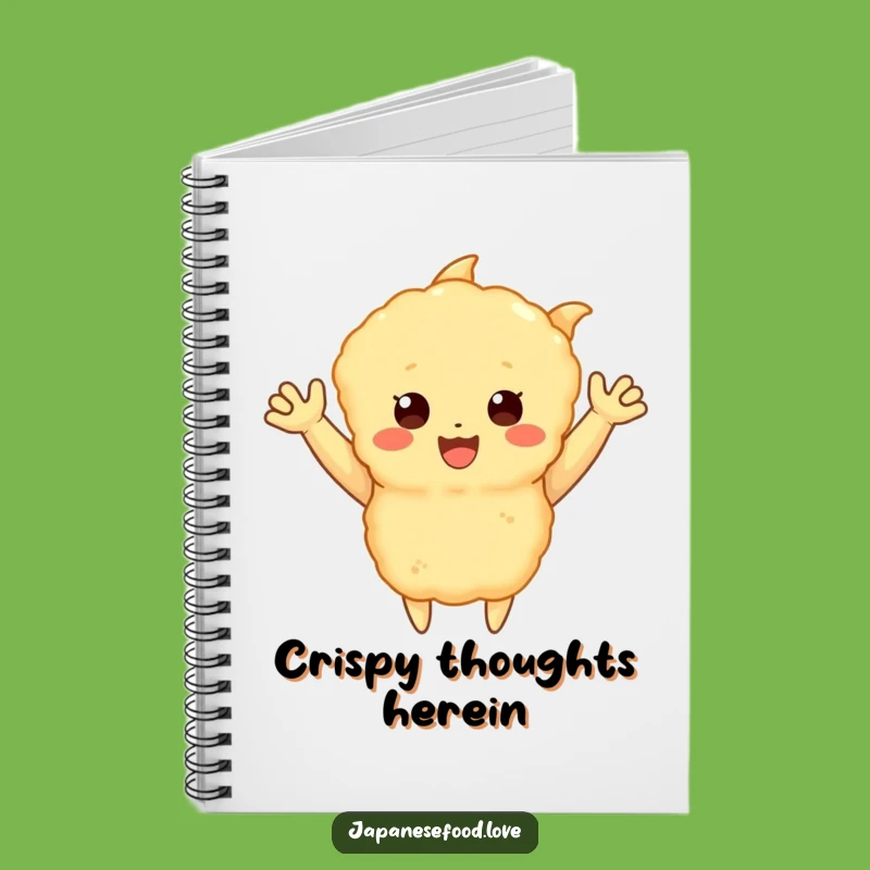 Funny Happy Tempura Notebook: Jot Down Ideas with a Wave