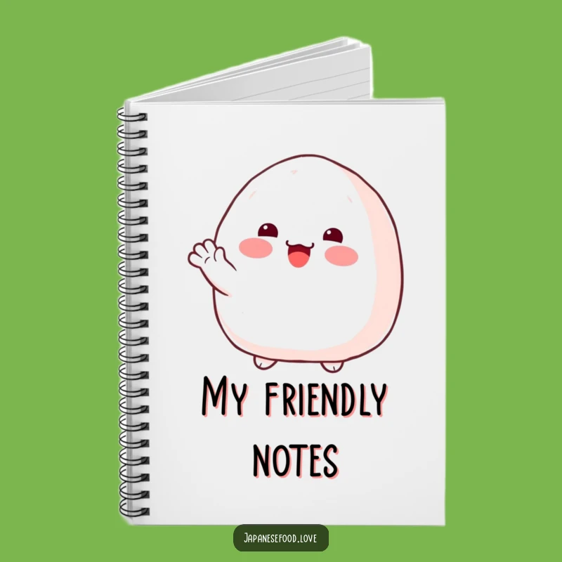 Funny Onigiri Wave Notebook: Jot Down Friendly Thoughts and Ideas