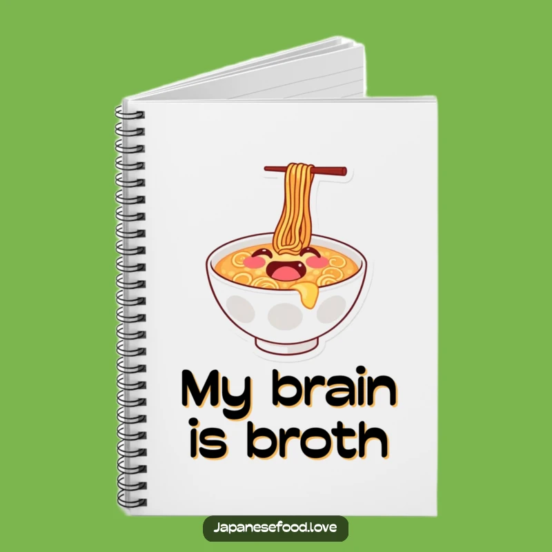 Funny Ramen Bounce Notebook: Jot down ideas with energy, a perfect funny gift for note-takers.