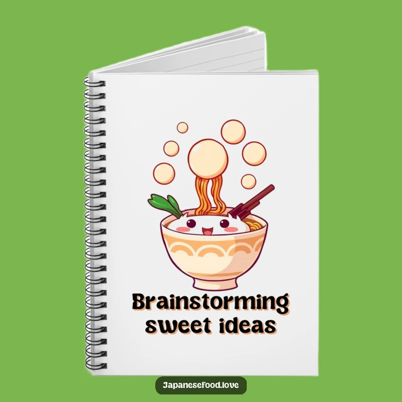 Funny Ramen Notebook - Capture Ideas with Playful Dango Flair