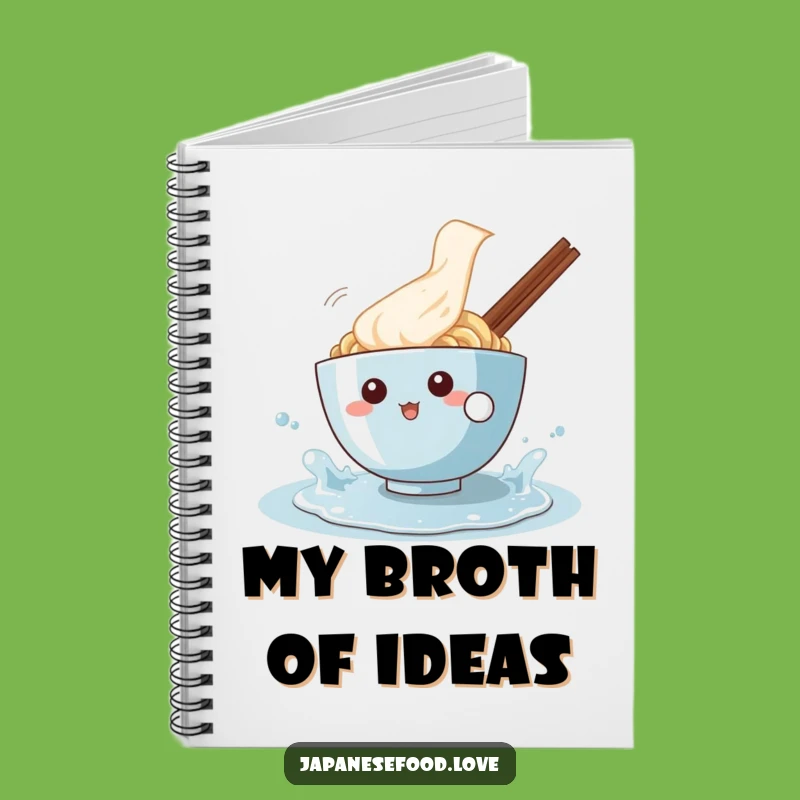 Funny Ramen Splash Notebook: Jot Down Playful Ideas With This Character