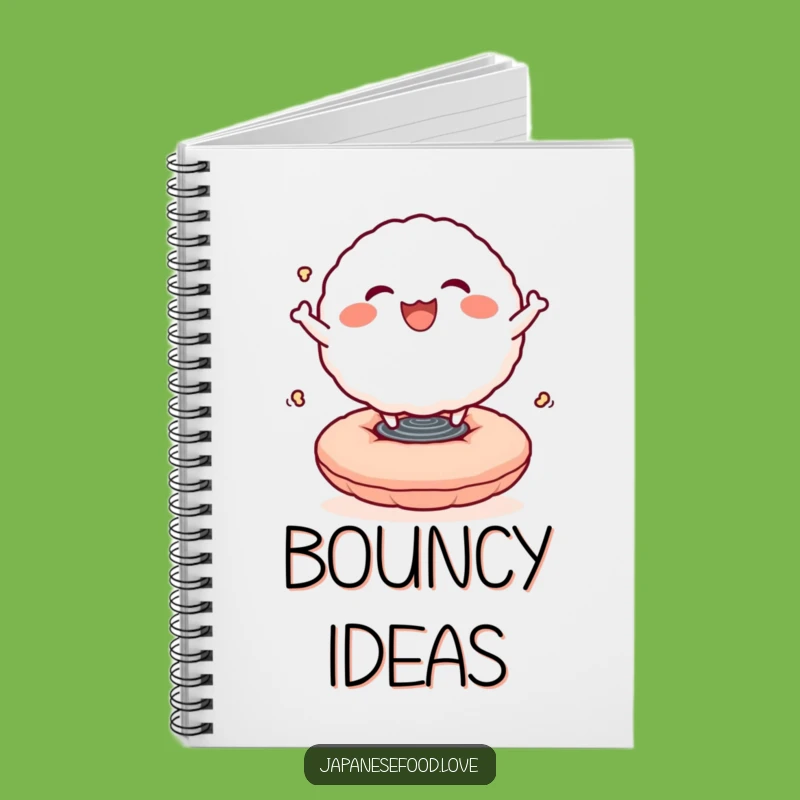 Funny Rice Ball Bounce Notebook: Journal Your Joyful Thoughts