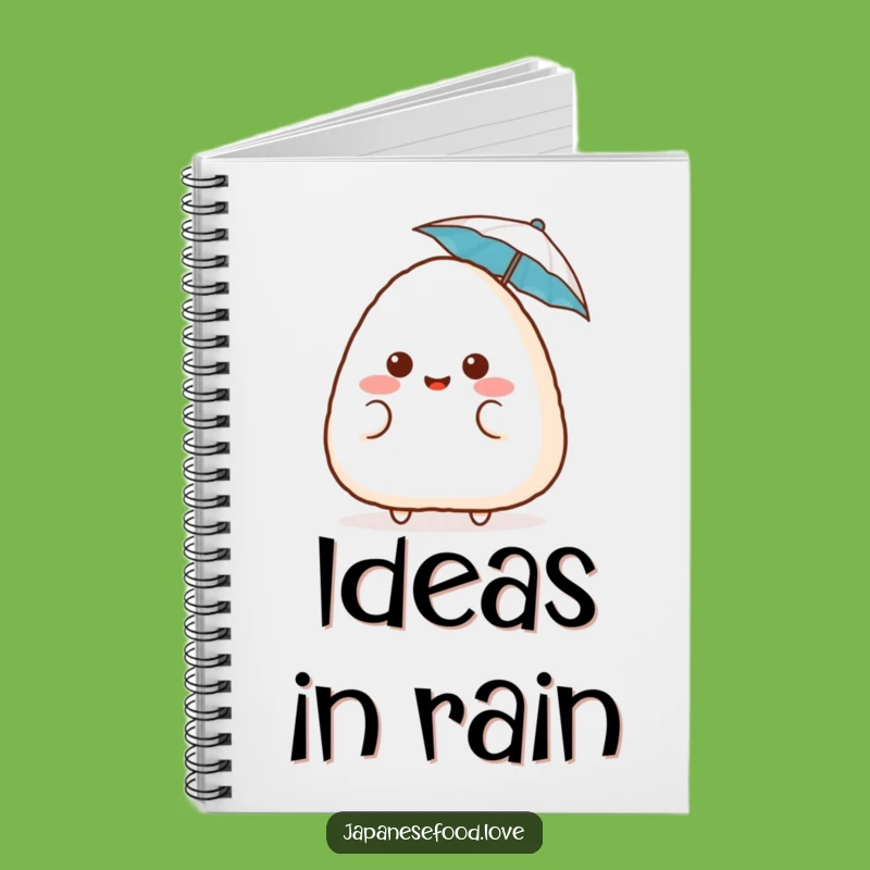Funny Surprised Onigiri Notebook: Cute Cartoon Journal, Hilarious Gift Idea
