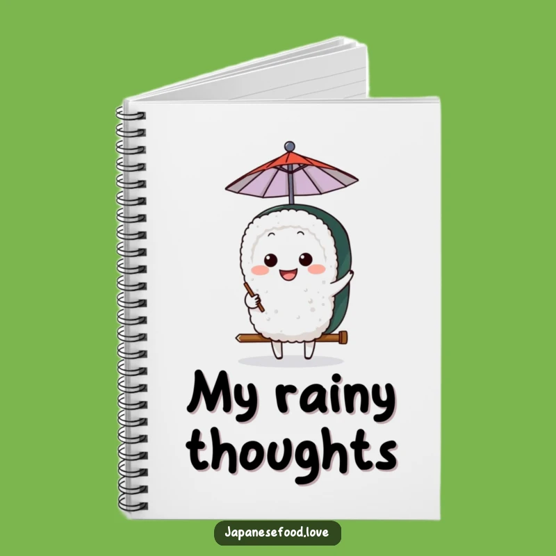 Funny Sushi Umbrella Journal: Grinning Character, Clever Notes, Perfect Funny Gift