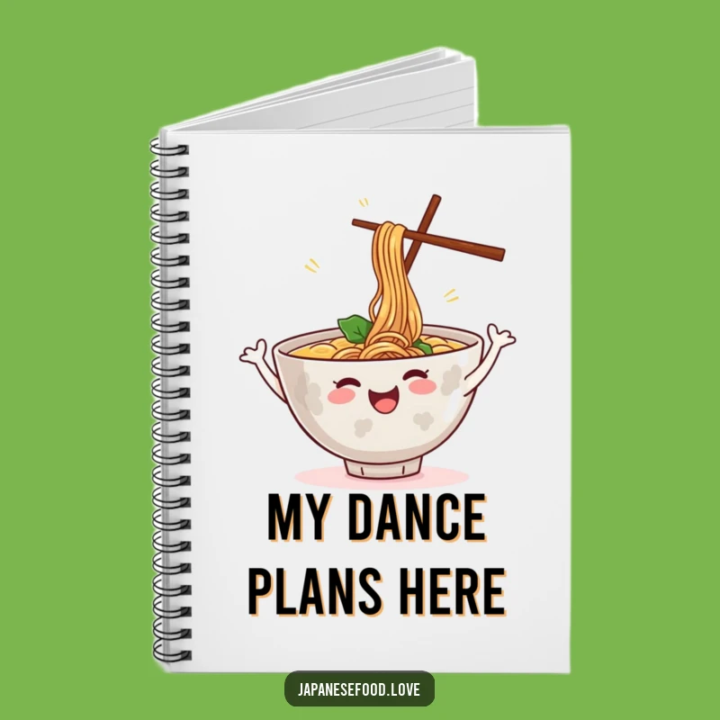 Funny Dancing Ramen Bowl Notebook: Jot Down Ideas with Flair