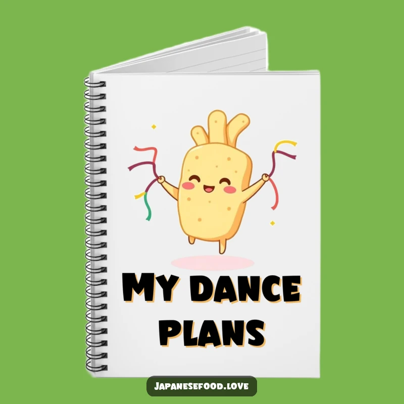 Funny Tempura Notebook: Journal Dancing Food, Humorous Gift Stationery