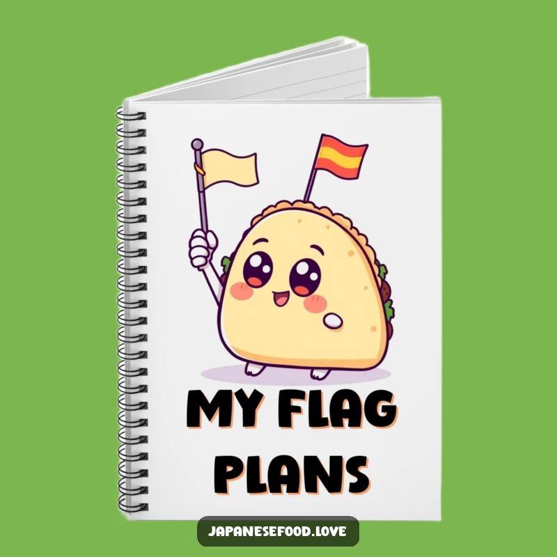 Funny Waving Taco Notebook: Jot Down Ideas with Fiesta Enthusiasm