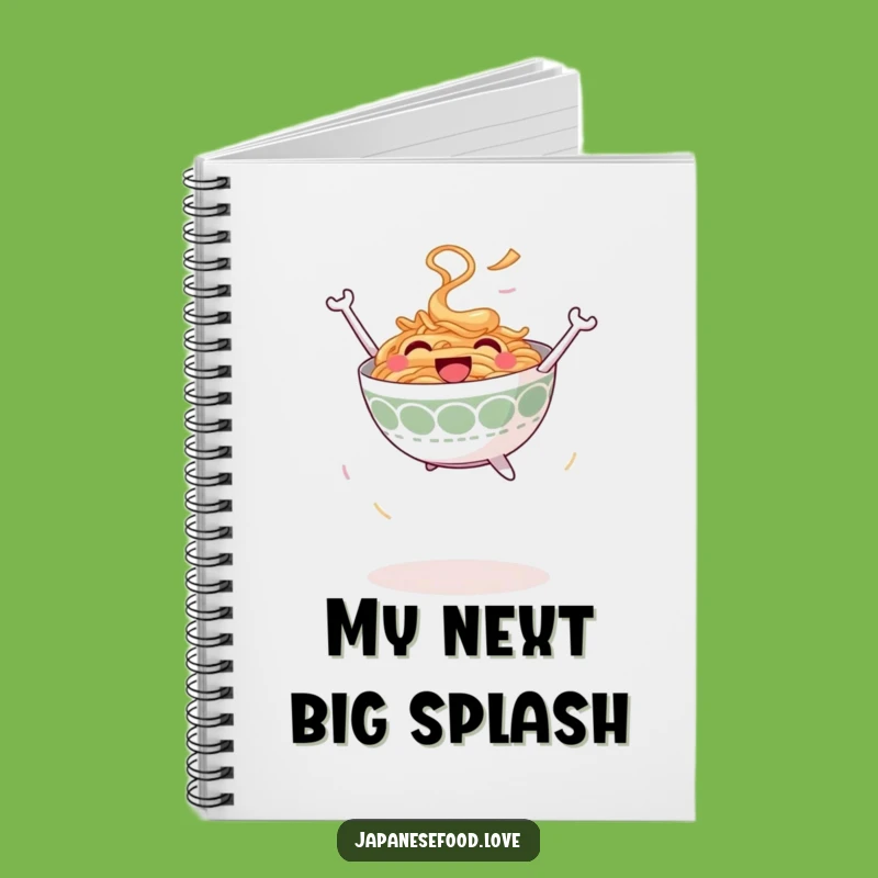 Funny Jumping Ramen Notebook - Journal Noodle Humor