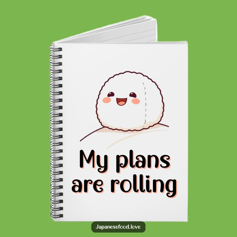 Funny Onigiri Rice Ball Notebook - Journal Your Delicious Ideas