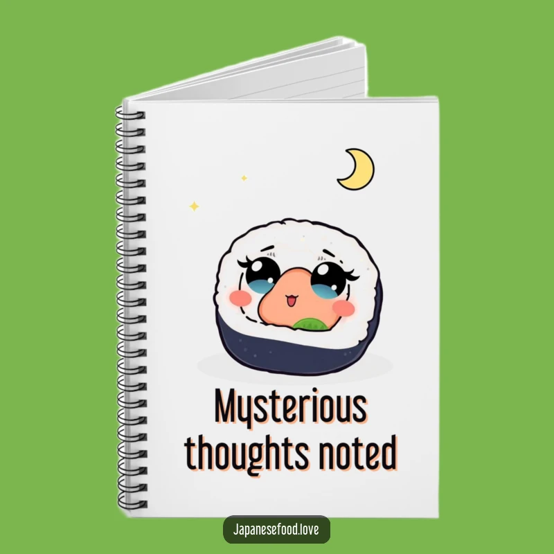 Funny Sushi Moon Notebook: Jot Down Ideas Under the Stars