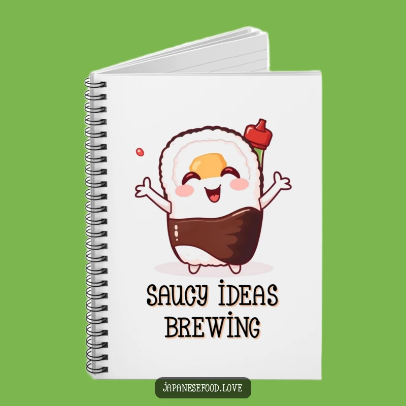 Funny Sushi Notebook: Capture Flavors - Cute Foodie Journal Gift