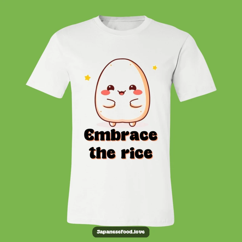 Funny Onigiri Embrace T-Shirt: Wear Your Warm Hug