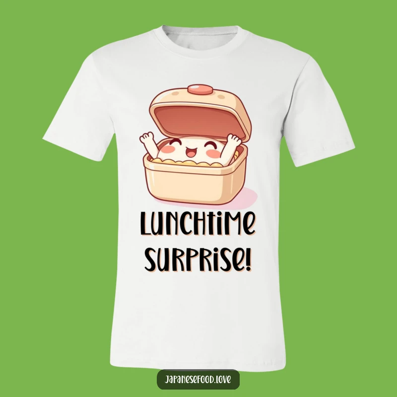 Funny Bento Box T-Shirt: Enthusiastic Lid Flaps for a Hilarious Wearable Joke