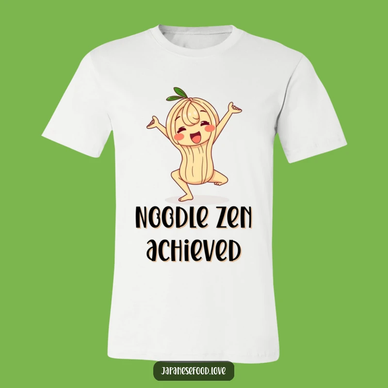 Funny Wobbly Ramen Noodle Yoga T-Shirt - Embrace Your Inner Stretch