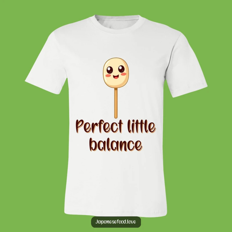 Funny Dango Balance T-Shirt: Happy Skewer's Exaggerated Eyes for Fun Style