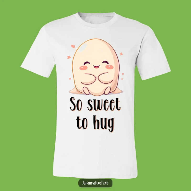 Funny Mochi Hug T-Shirt - Happy Character's Sweet Embrace Tee
