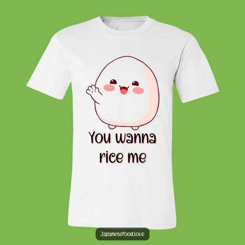 Funny Onigiri Wave T-Shirt: Wear Your Friendly Greetings with Style