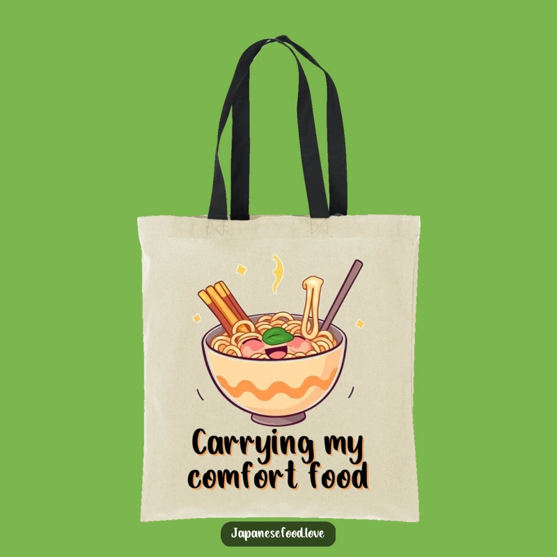 Funny Ramen Tote Bag: Bouncing Noodles of Glee, Carry Your Comfort Gift