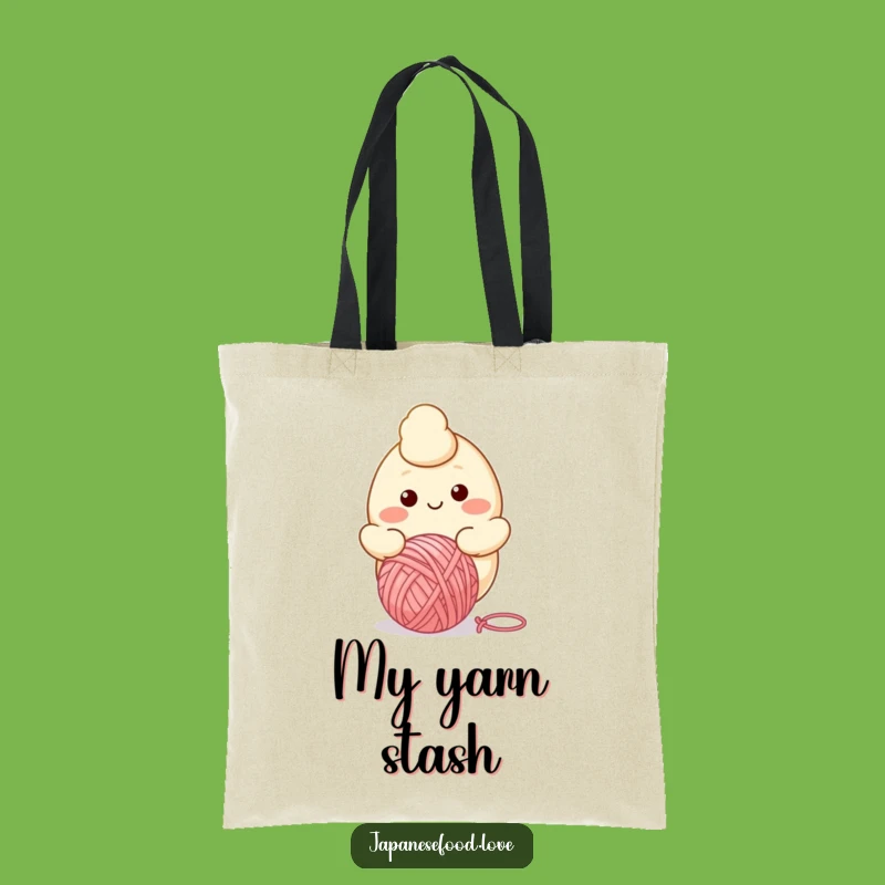 Funny Dumpling Yarn Ball Tote Bag: Carry Your Essentials with Cozy Style