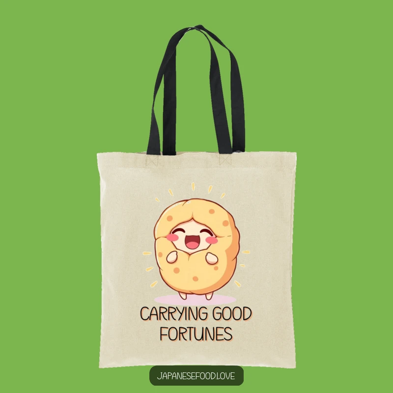 Funny Fortune Cookie Tote Bag, Laughing Treat Accessory, Great Gift