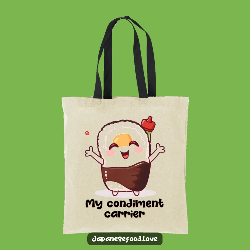 Funny Sushi Tote Bag: Carry Friendship - Cute & Comical Foodie Gift